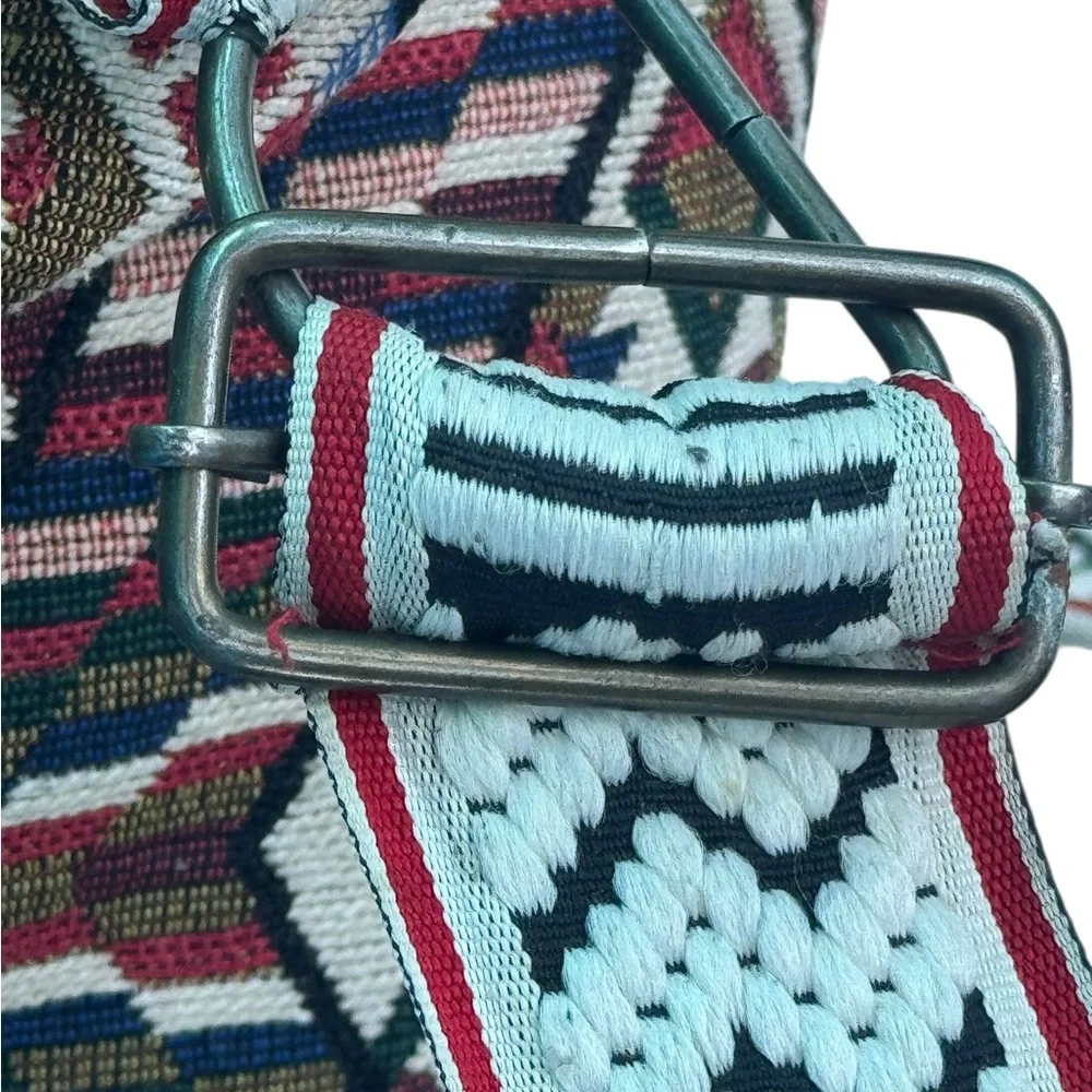 Geometric Patterned Drawstring Backpack - Picture 7 of 11